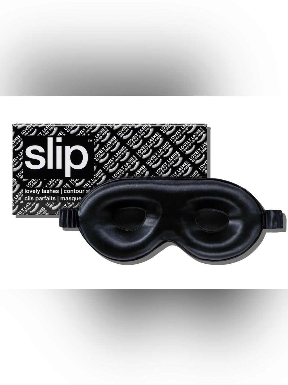 NIB slip BLACK CONTOUR SLEEP MASK - Silk